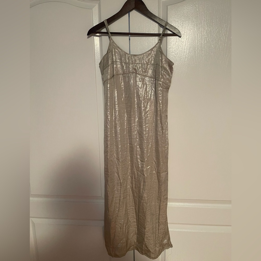 Calvin Klein Jeans Metallic Maxi Dress